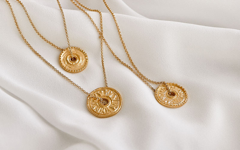 New Olympia Coin necklace 14k